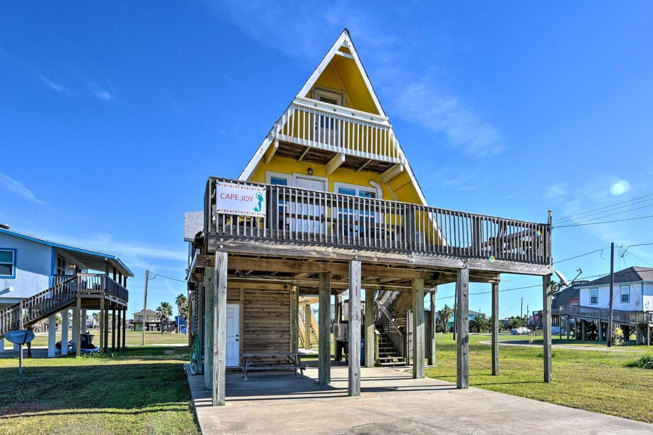 A-Frame Home With Deck - 2 Blocks To Surfside Beach! المظهر الخارجي الصورة